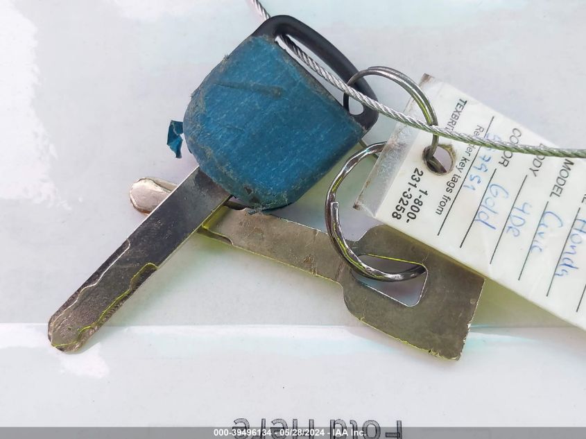 2003 Honda Civic Lx VIN: 2HGES16573H597951 Lot: 39496134