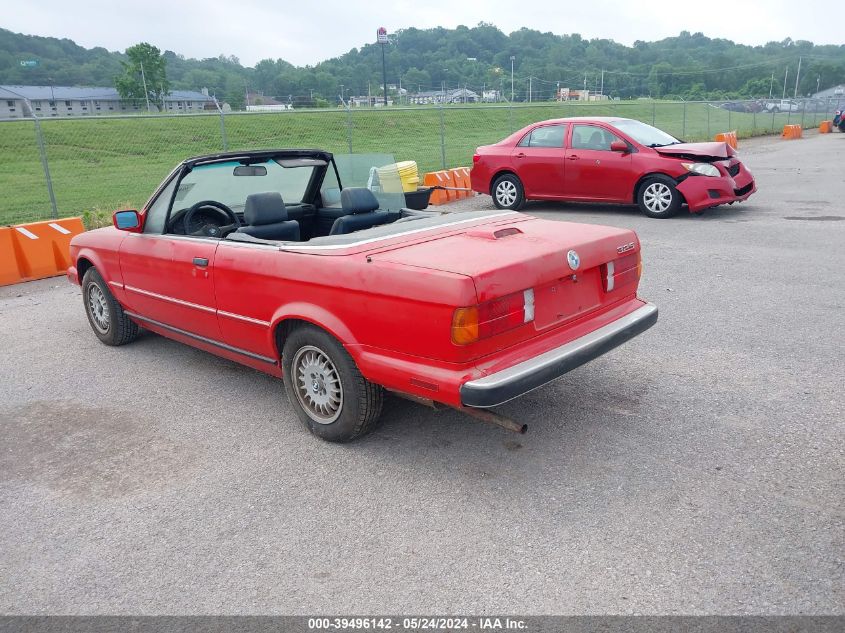 1989 BMW 325 I Automatic VIN: WBABB2306K8863266 Lot: 39496142