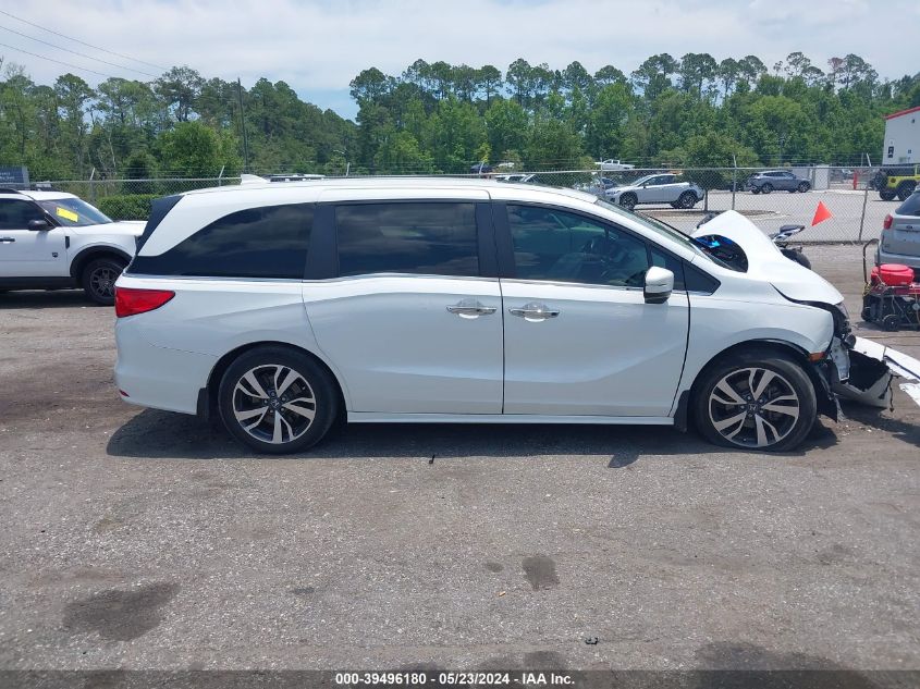 2022 Honda Odyssey Touring VIN: 5FNRL6H8XNB052806 Lot: 39496180