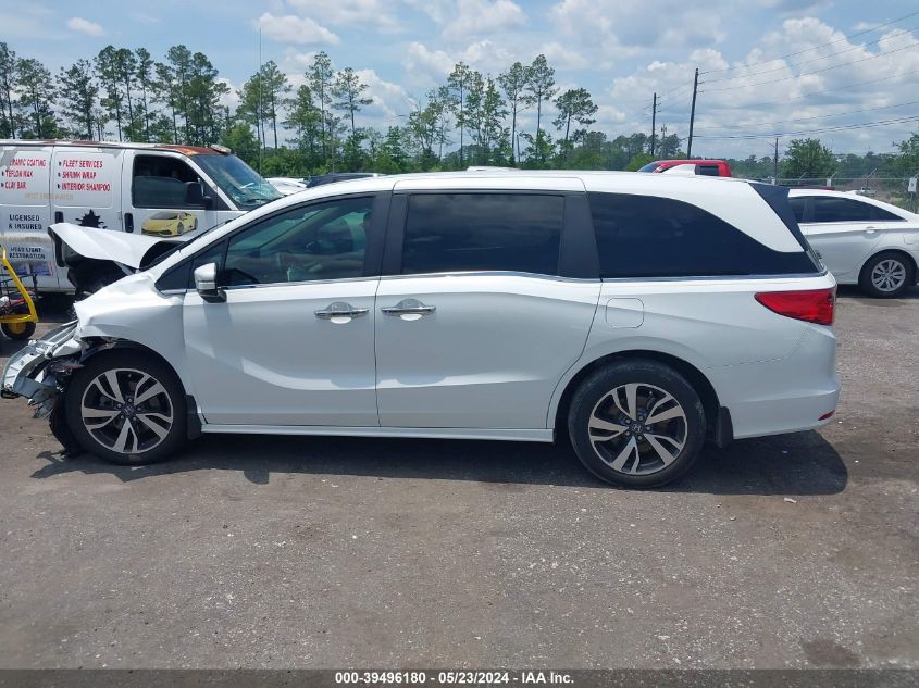 2022 Honda Odyssey Touring VIN: 5FNRL6H8XNB052806 Lot: 39496180