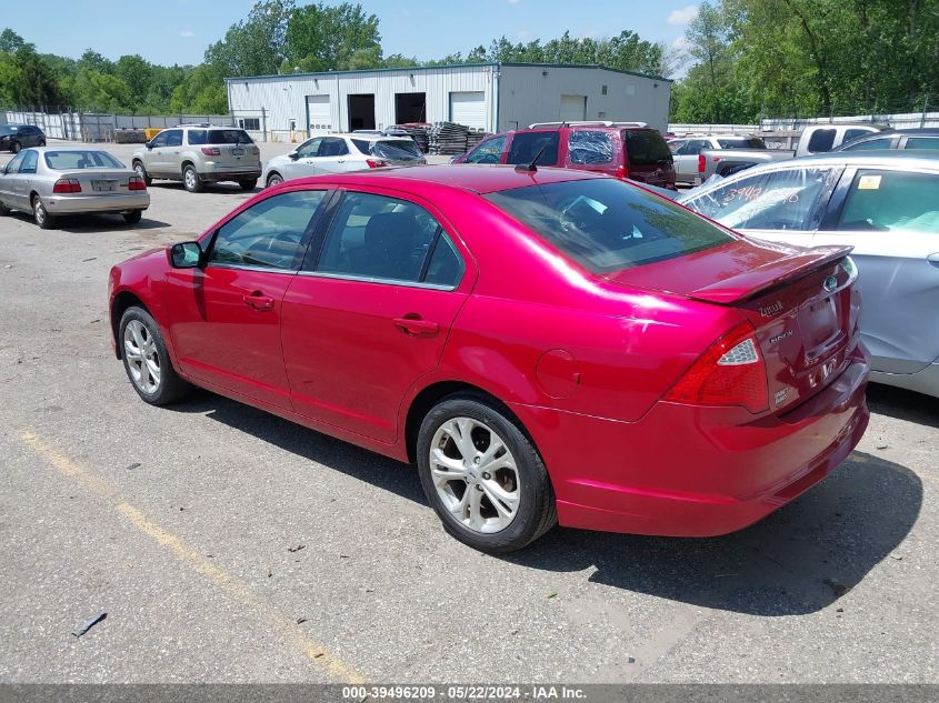 2012 Ford Fusion Se VIN: 3FAHP0HA8CR354306 Lot: 39496209