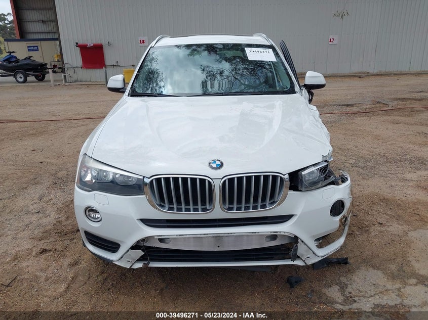 VIN 5UXWX9C50H0T01833 2017 BMW X3 XDRIVE28I