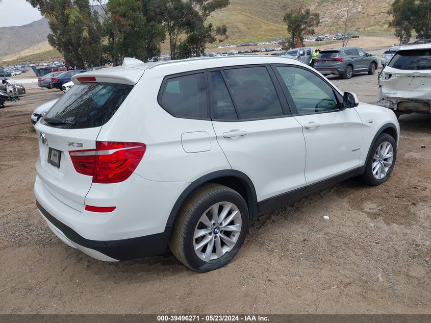 VIN 5UXWX9C50H0T01833 2017 BMW X3 XDRIVE28I