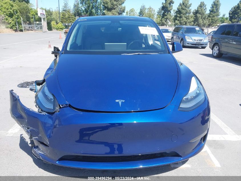 2021 Tesla Model Y Long Range Dual Motor All-Wheel Drive VIN: 5YJYGDEE5MF277387 Lot: 39496294