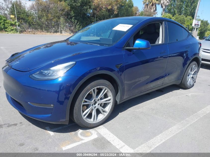 2021 Tesla Model Y Long Range Dual Motor All-Wheel Drive VIN: 5YJYGDEE5MF277387 Lot: 39496294