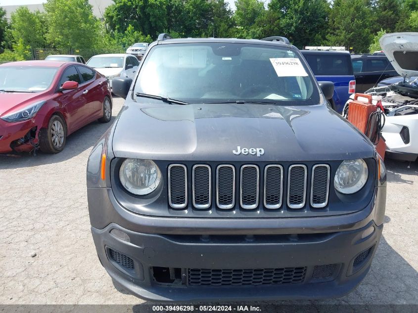 2018 Jeep Renegade Sport 4X4 VIN: ZACCJBABXJPJ22427 Lot: 39496298