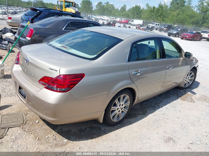 2008 Toyota Avalon Limited VIN: 4T1BK36BX8U292852 Lot: 39496310