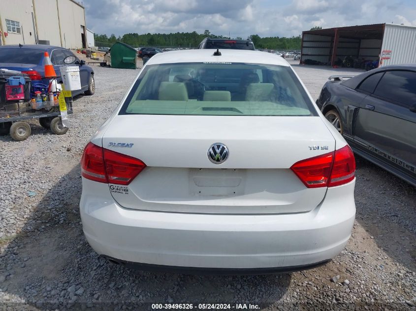2015 Volkswagen Passat 2.0L Tdi Se VIN: 1VWBV7A35FC091816 Lot: 39496326
