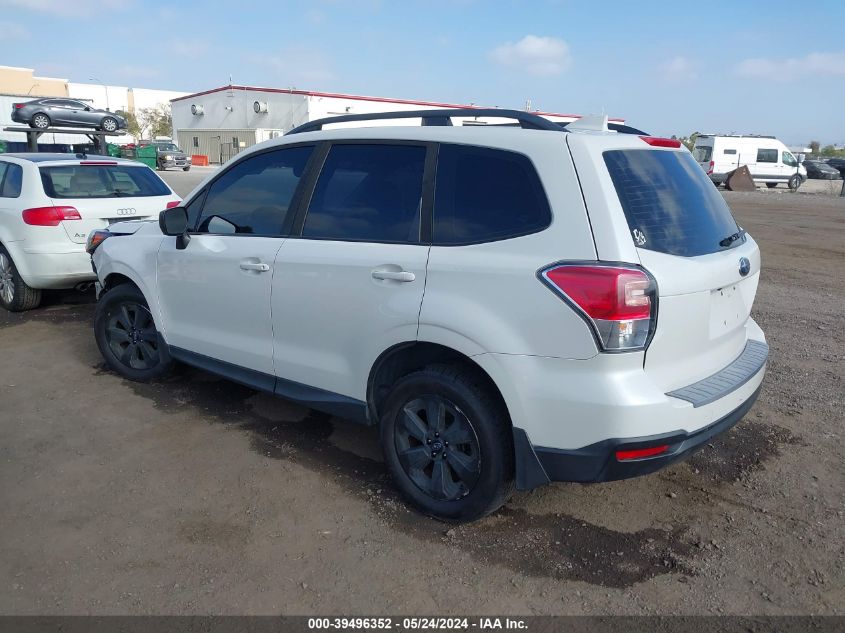 2018 Subaru Forester 2.5I VIN: JF2SJABC4JH607526 Lot: 39496352