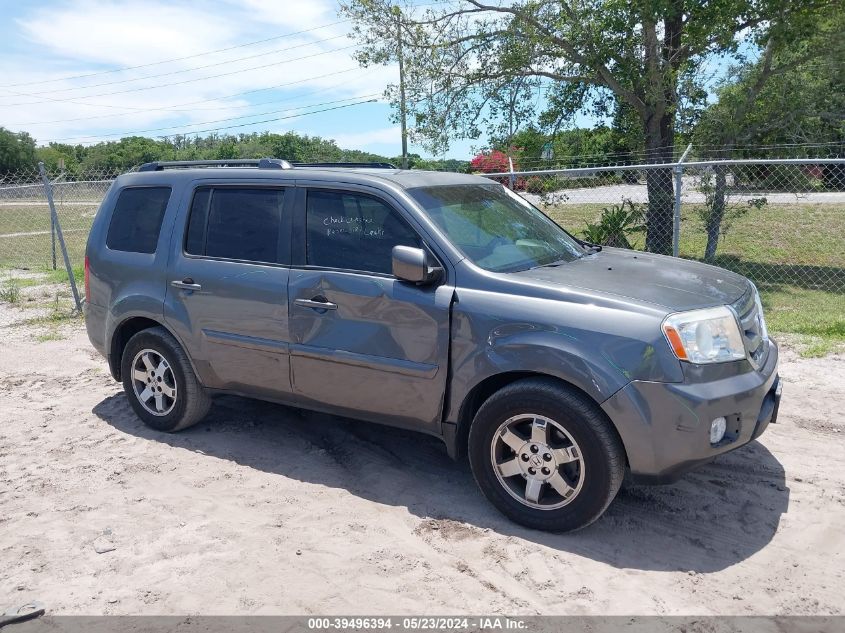 2011 Honda Pilot Ex-L VIN: 5FNYF3H66BB031110 Lot: 39496394