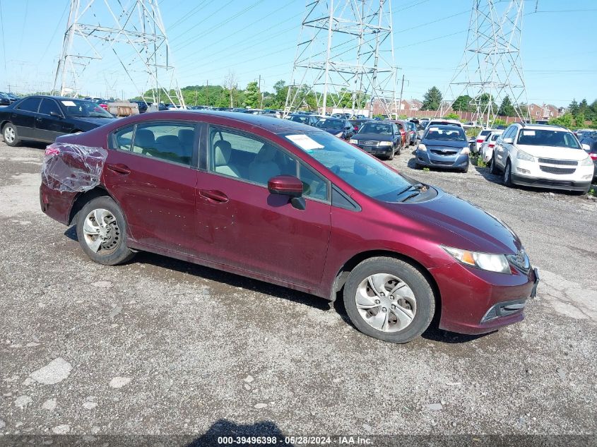 2014 Honda Civic Lx VIN: 19XFB2F58EE206944 Lot: 39496398