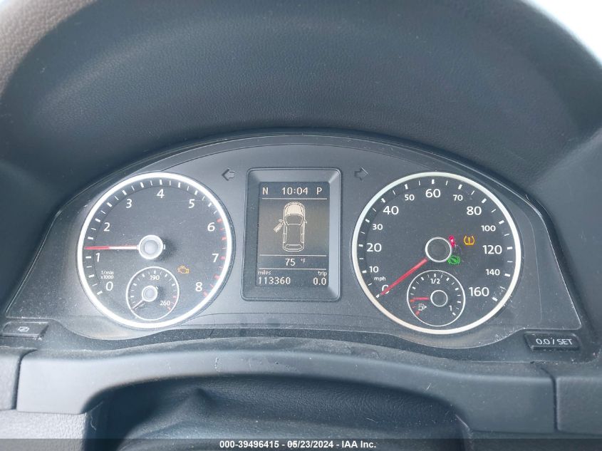 2012 Volkswagen Tiguan Se VIN: WVGBV7AX9CW538451 Lot: 39496415