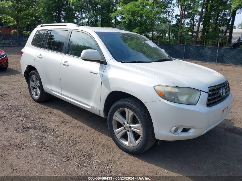 2008 Toyota Highlander Sport VIN: JTEDS43A182000284 Lot: 39496433