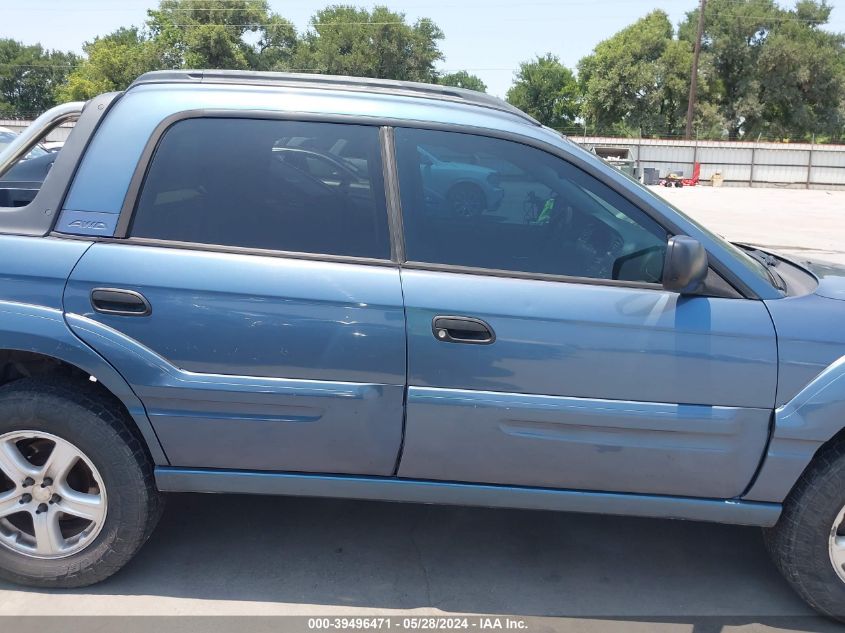 2006 Subaru Baja Sport VIN: 4S4BT62C866103386 Lot: 39496471