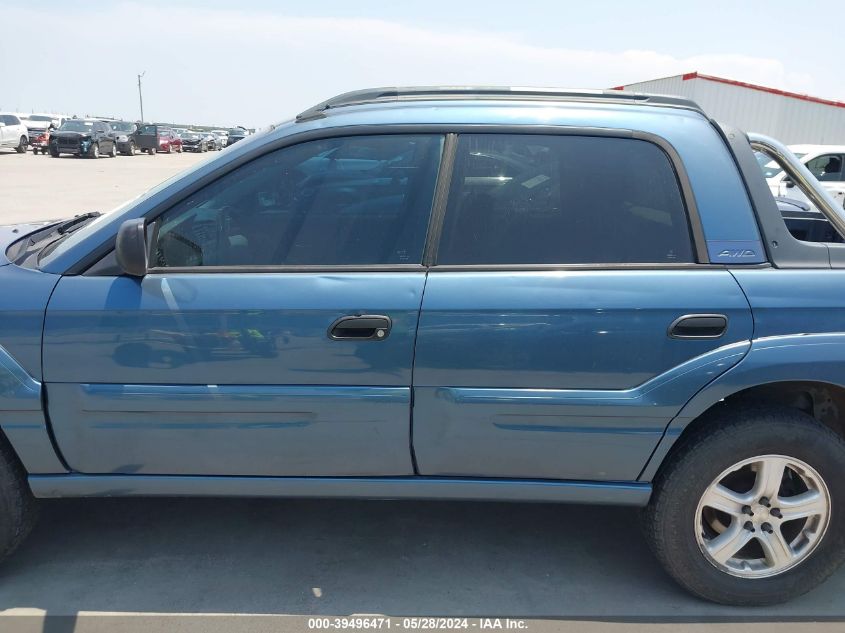 2006 Subaru Baja Sport VIN: 4S4BT62C866103386 Lot: 39496471