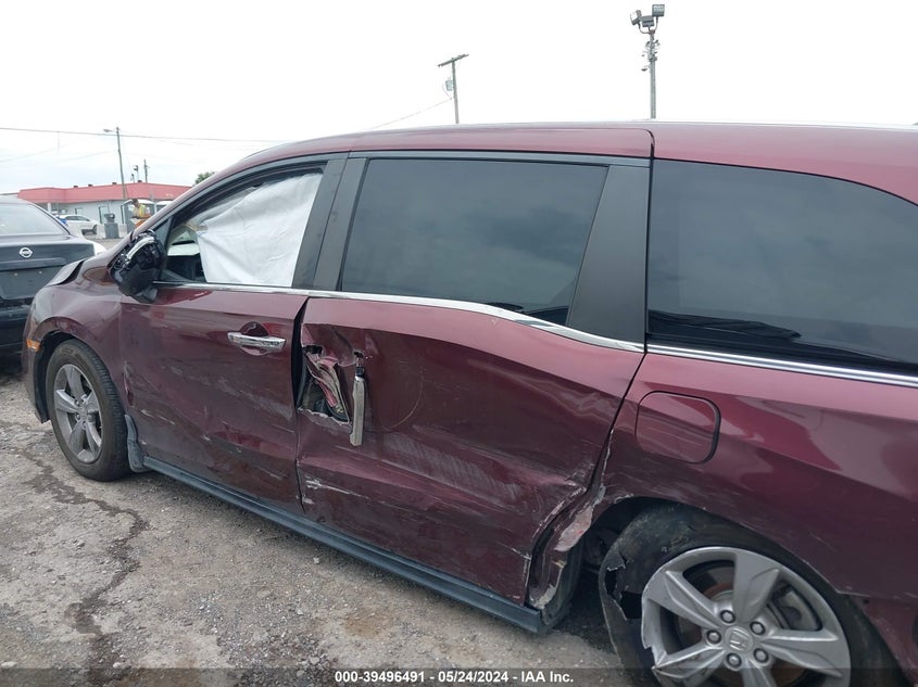 2018 Honda Odyssey Ex-L VIN: 5FNRL6H78JB065118 Lot: 39496491