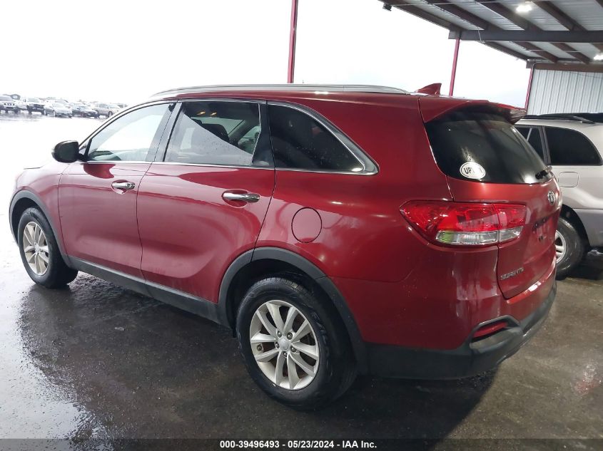 2016 Kia Sorento 2.4L Lx VIN: 5XYPG4A30GG170776 Lot: 39496493