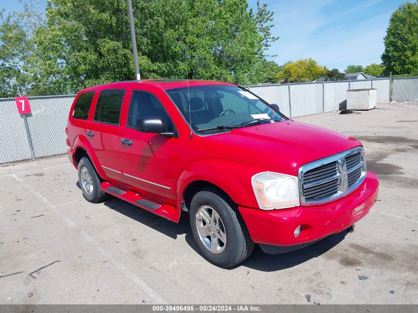 2004 Dodge Durango Limited VIN: 1D4HB58D34F210552 Lot: 39496495