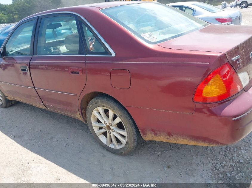 2001 Toyota Avalon Xls VIN: 4T1BF28BX1U156240 Lot: 39496547