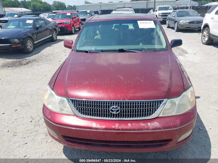 2001 Toyota Avalon Xls VIN: 4T1BF28BX1U156240 Lot: 39496547