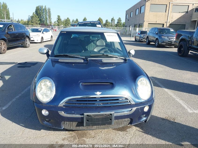 2006 Mini Cooper S VIN: WMWRE33536TJ39738 Lot: 39496579