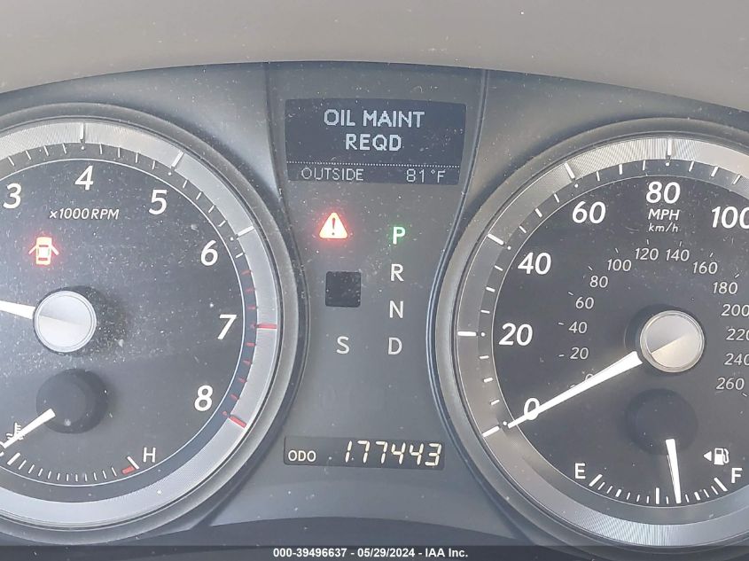 2008 Lexus Es 350 VIN: JTHBJ46G782222213 Lot: 39496637