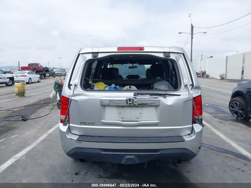 2014 Honda Pilot Lx VIN: 5FNYF3H20EB002056 Lot: 39496647