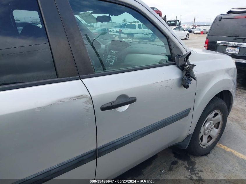 2014 Honda Pilot Lx VIN: 5FNYF3H20EB002056 Lot: 39496647