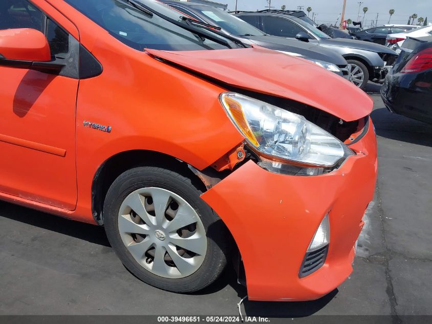 2012 Toyota Prius C Two VIN: JTDKDTB36C1010004 Lot: 39496651