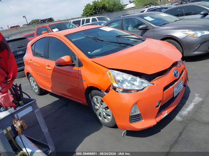 2012 Toyota Prius C Two VIN: JTDKDTB36C1010004 Lot: 39496651