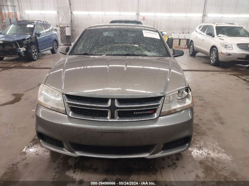2012 Dodge Avenger Se VIN: 1C3CDZABXCN274646 Lot: 39496666