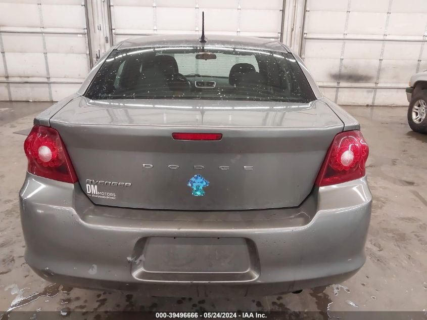 2012 Dodge Avenger Se VIN: 1C3CDZABXCN274646 Lot: 39496666