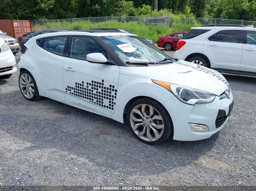 2013 HYUNDAI VELOSTER BASE W/GRAY - KMHTC6ADXDU138874