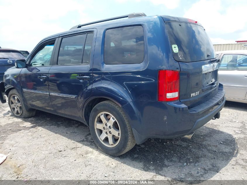 2011 Honda Pilot Touring VIN: 5FNYF4H9XBB034933 Lot: 39496708