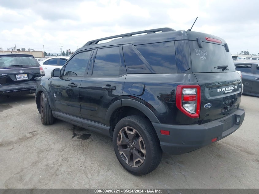 2022 Ford Bronco Sport Outer Banks VIN: 3FMCR9C60NRD40551 Lot: 39496721