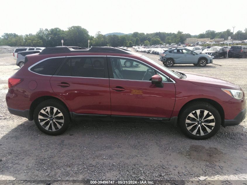 2015 Subaru Outback 2.5I Limited VIN: 4S4BSBLCXF3243791 Lot: 39496747