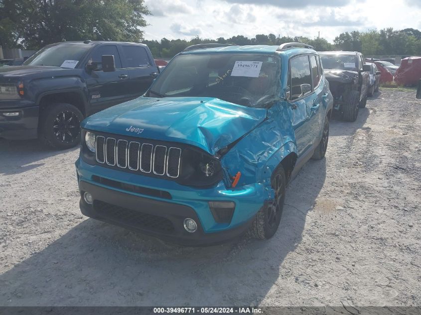 2020 Jeep Renegade Latitude Fwd VIN: ZACNJABBXLPL29839 Lot: 39496771