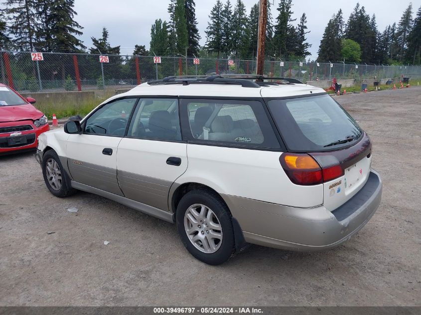 2002 Subaru Outback VIN: 4S3BH665827664550 Lot: 39496797