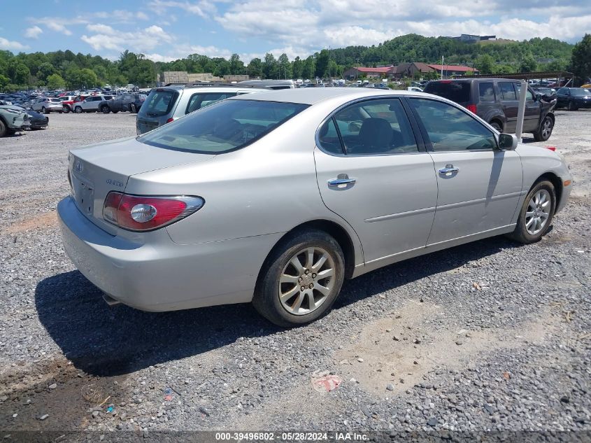 2003 Lexus Es 300 VIN: JTHBF30G830122307 Lot: 39496802