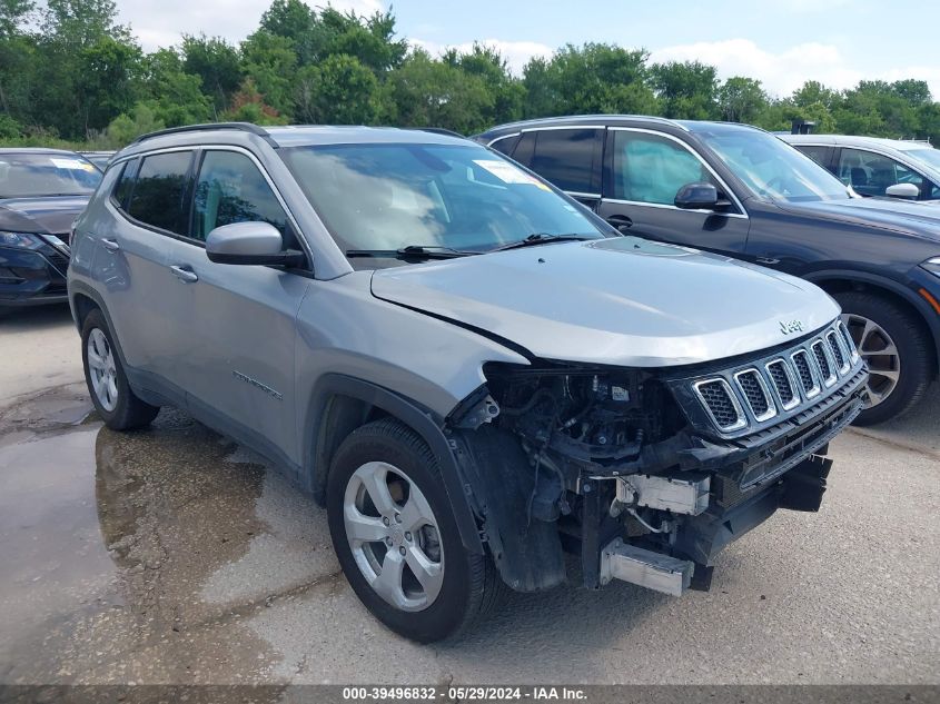 2021 Jeep Compass Latitude Fwd VIN: 3C4NJCBB1MT585439 Lot: 39496832