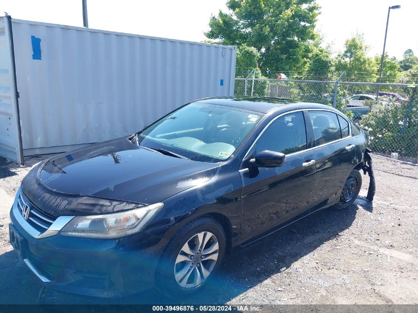 2014 Honda Accord Lx VIN: 1HGCR2F33EA065721 Lot: 39496876