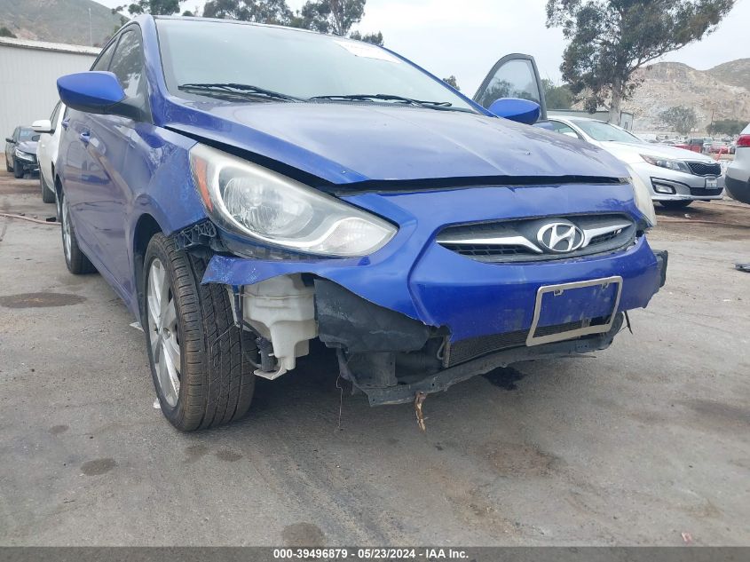 2012 Hyundai Accent Gls VIN: KMHCU4AE4CU072346 Lot: 39496879