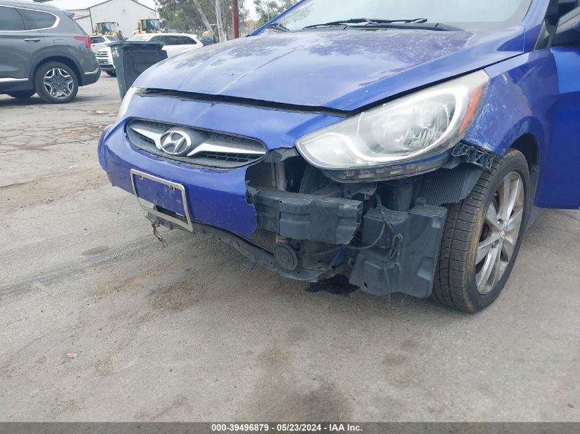 2012 Hyundai Accent Gls VIN: KMHCU4AE4CU072346 Lot: 39496879