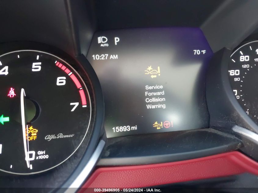 2021 Alfa Romeo Stelvio Ti Awd VIN: ZASPAKBNXM7D11259 Lot: 39496905