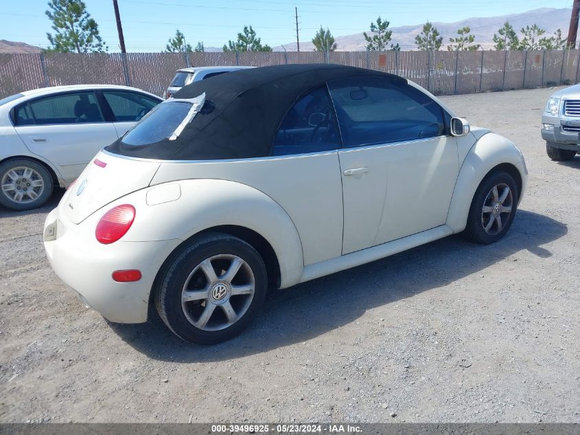 2005 Volkswagen New Beetle Gls 1.8T VIN: 3VWCD31Y65M305320 Lot: 39496925