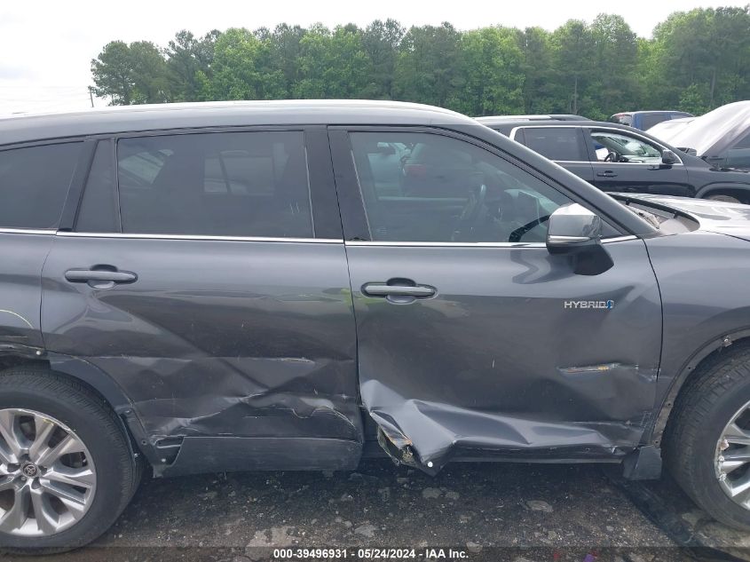 2021 Toyota Highlander Hybrid Limited VIN: 5TDYARAH5MS005013 Lot: 39496931