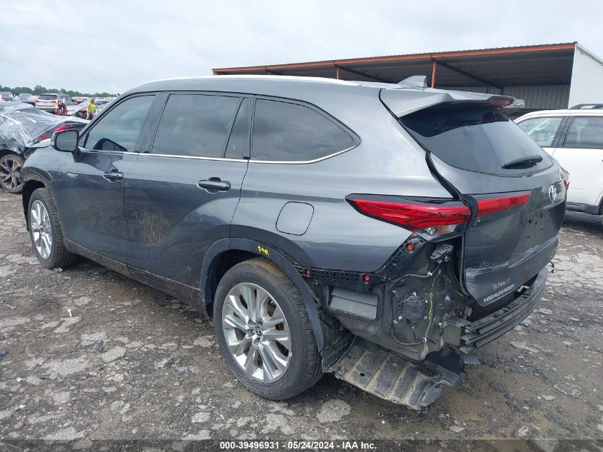 2021 Toyota Highlander Hybrid Limited VIN: 5TDYARAH5MS005013 Lot: 39496931