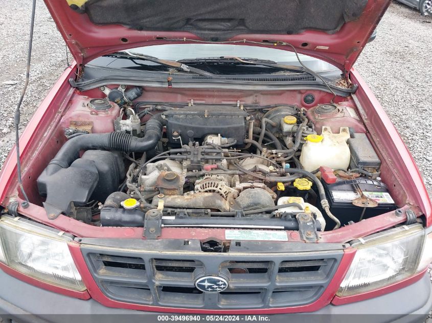 2000 Subaru Forester L VIN: JF1SF6351YH725479 Lot: 39496940