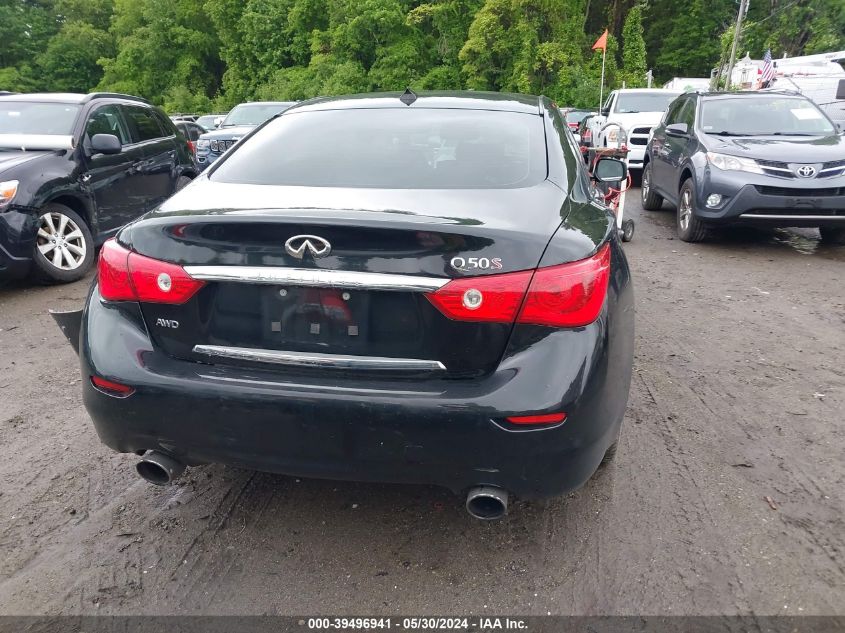 2017 Infiniti Q50 3.0T Red Sport 400 VIN: JN1FV7AR6HM870408 Lot: 39496941