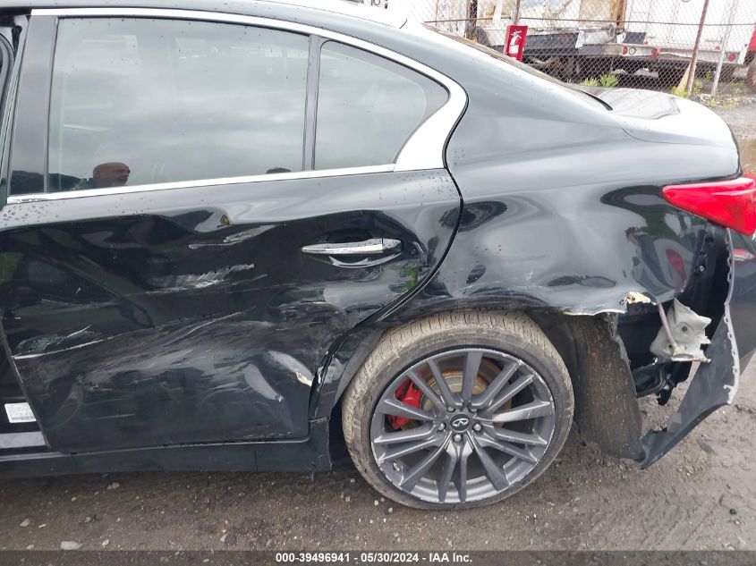 2017 Infiniti Q50 3.0T Red Sport 400 VIN: JN1FV7AR6HM870408 Lot: 39496941